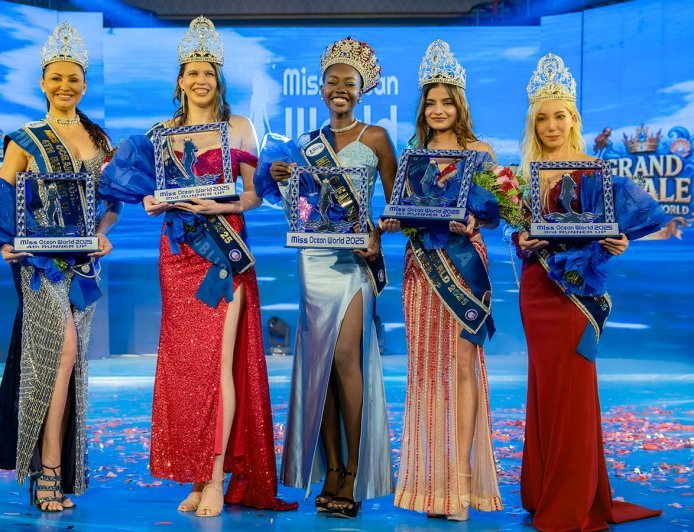 દક્ષિણ સુદાનની એવલિન પર મિસ ઓશિયન વર્લ્ડ 2025નો તાજ, ભારતની પારુલ પ્રથમ રનર-અપ